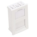 Leviton WALLPLATES INS 37X22 1 PORT WH LI137-1W1